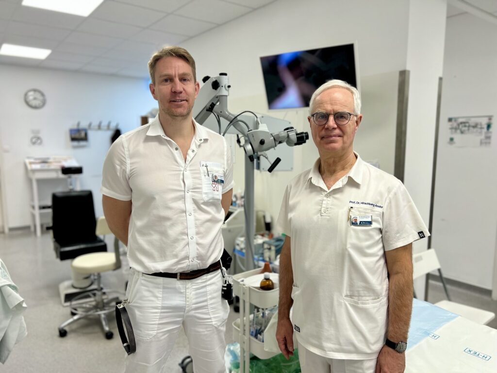 dr. Liktor Balázs és prof. dr. Hirschberg Andor